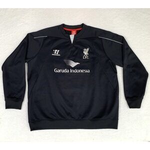 Liverpool FC 2014-2015 Warrior Sweatshirt Mens 2XL Pullover Soccer Black